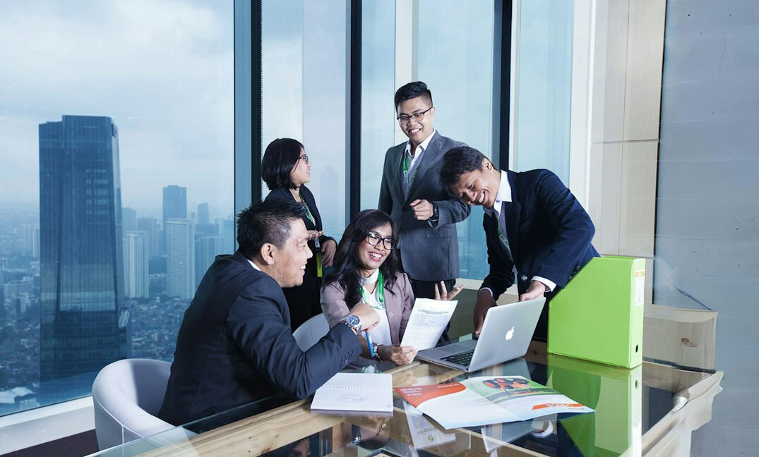 business team discussing