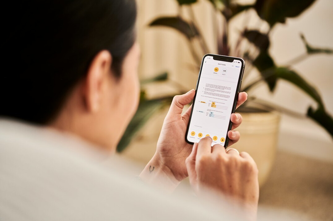 health tracking app on phone